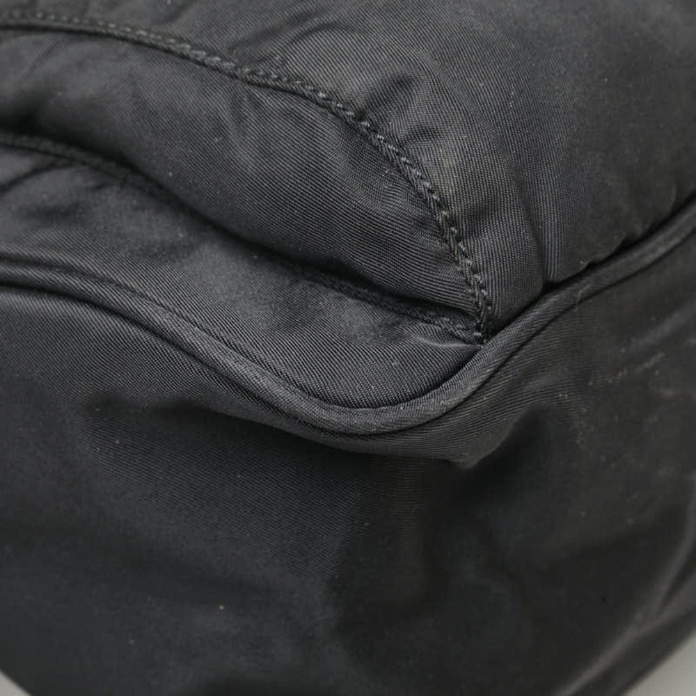 Prada Triangular Black Leather Nylon Crossbody - image 4